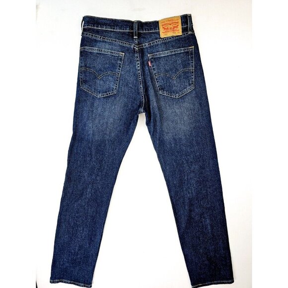 Levi's Other - Levi's Size 32X34 Men 505 Regular Stretch Straight Leg Blue Denim Logo Jeans NWT
